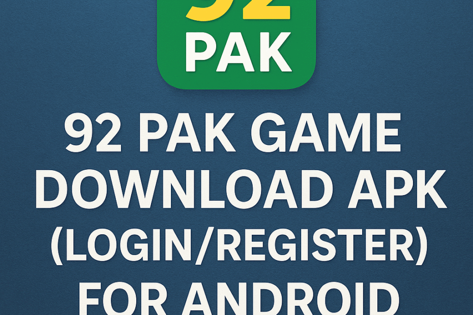 92 PAK Game Download APK
