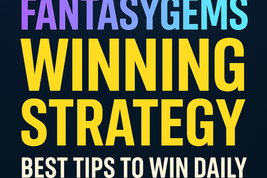 FantasyGems Winning Strategy